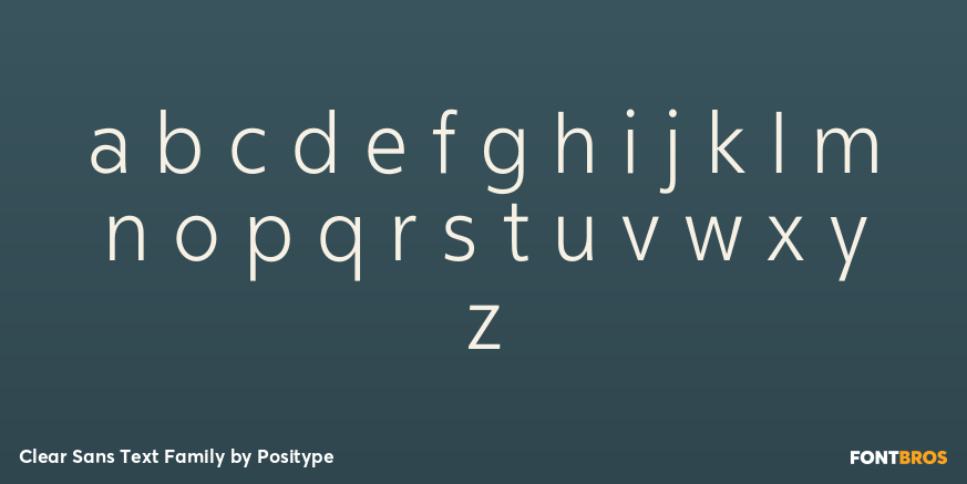 Clear Sans Text Family Font Poster #3