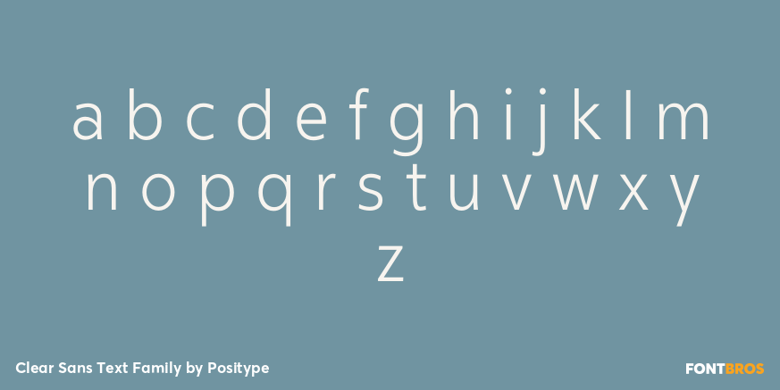 Clear Sans Text Family Font Poster #1