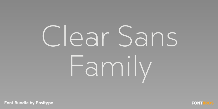Clear Sans Family Font Poster #1