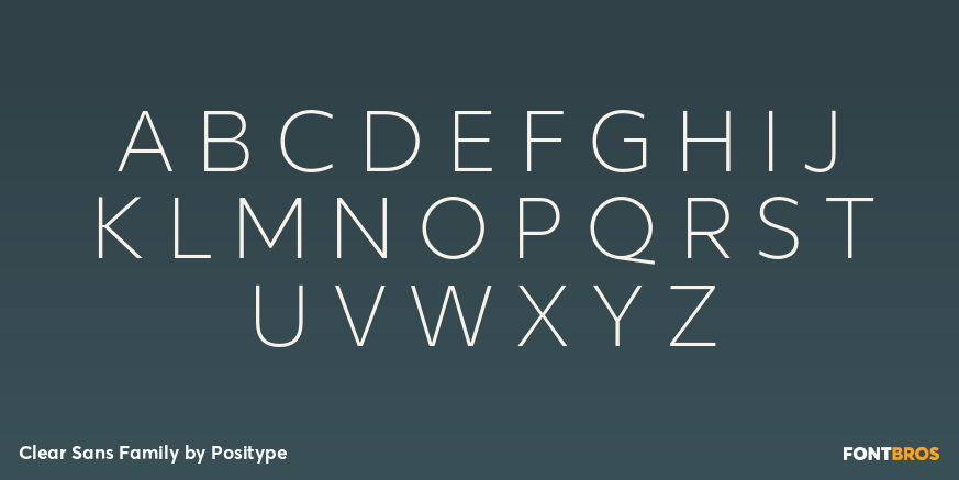Clear Sans Family Font Poster #2
