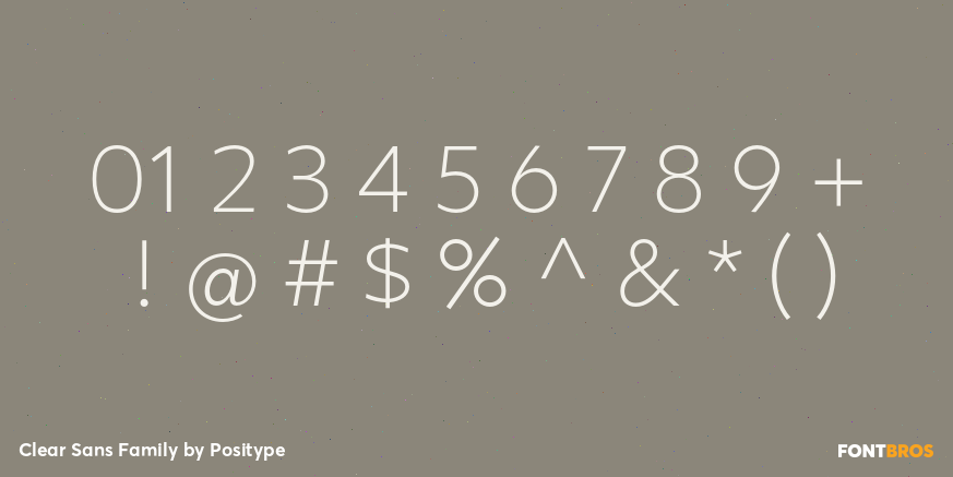 Clear Sans Family Font Poster #4
