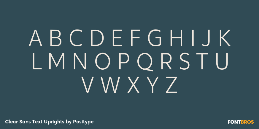 Clear Sans Text Uprights Font Poster #2