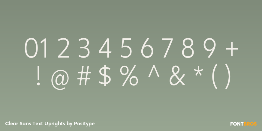 Clear Sans Text Uprights Font Poster #4
