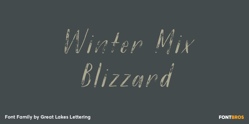 Winter Mix Blizzard Font Poster #1