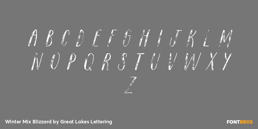 Winter Mix Blizzard Font Poster #2
