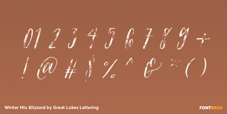 Winter Mix Blizzard Font Poster #4