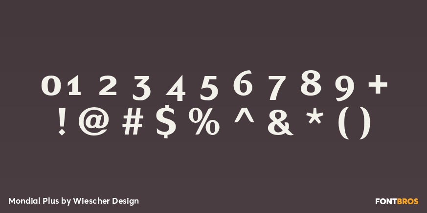 Mondial Plus Font Poster #1