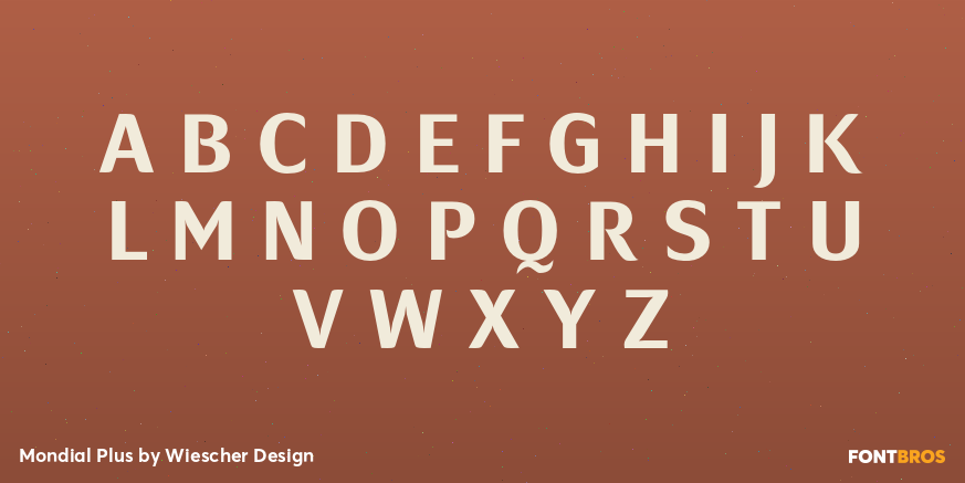 Mondial Plus Font Poster #1