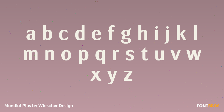 Mondial Plus Font Poster #1