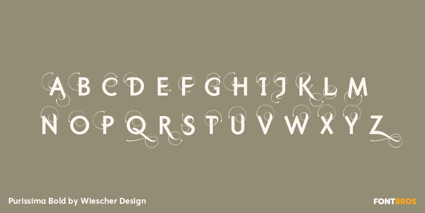 Purissima Bold Font Poster #2