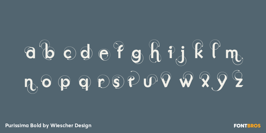 Purissima Bold Font Poster #3