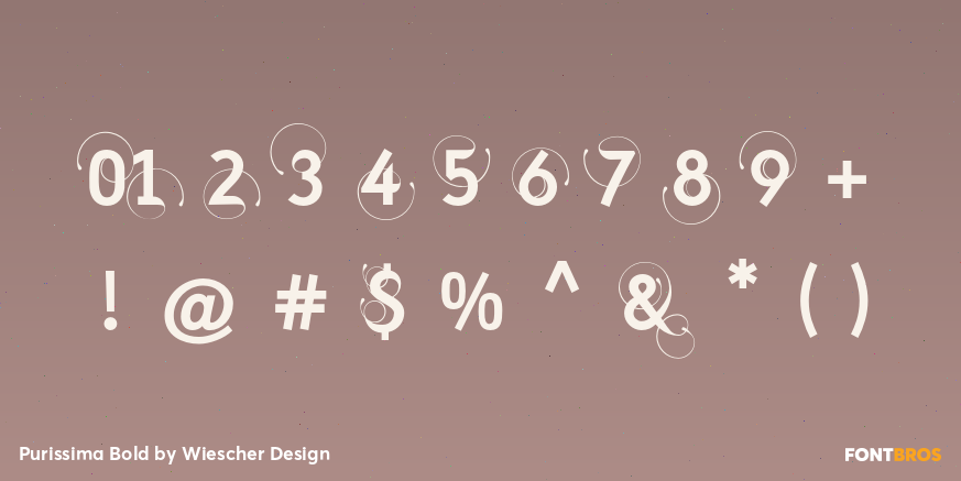 Purissima Bold Font Poster #4