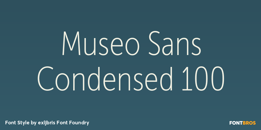 Museo Sans Condensed 100 Font Poster #1
