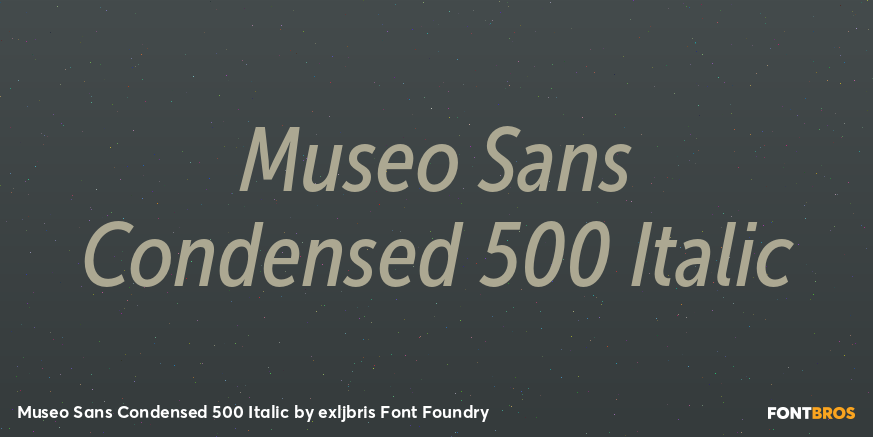 Museo Sans Condensed 500 Italic Font Poster #1