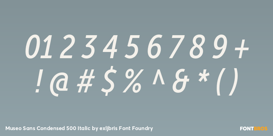 Museo Sans Condensed 500 Italic Font Poster #4