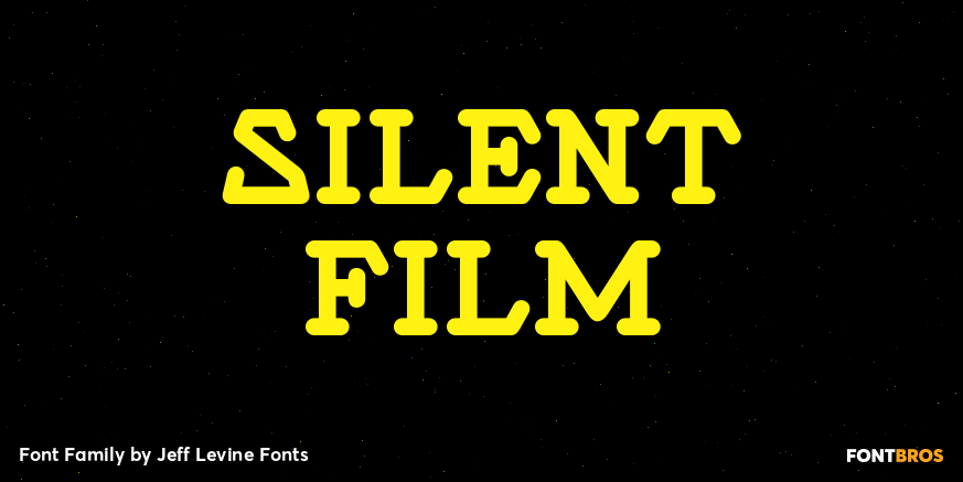 Silent Film Font Family Poster