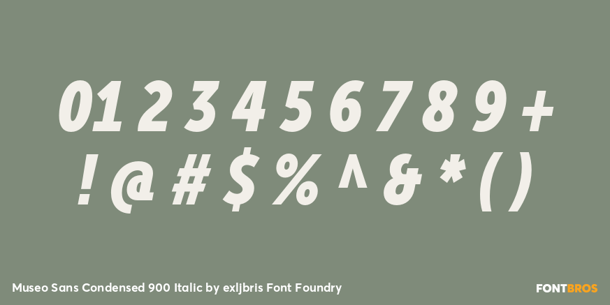 Museo Sans Condensed 900 Italic Font Poster #4