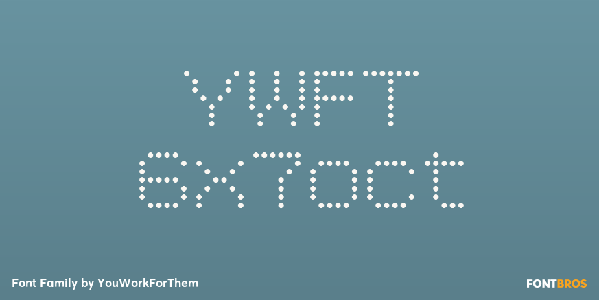 YWFT 6x7oct Font Poster #1