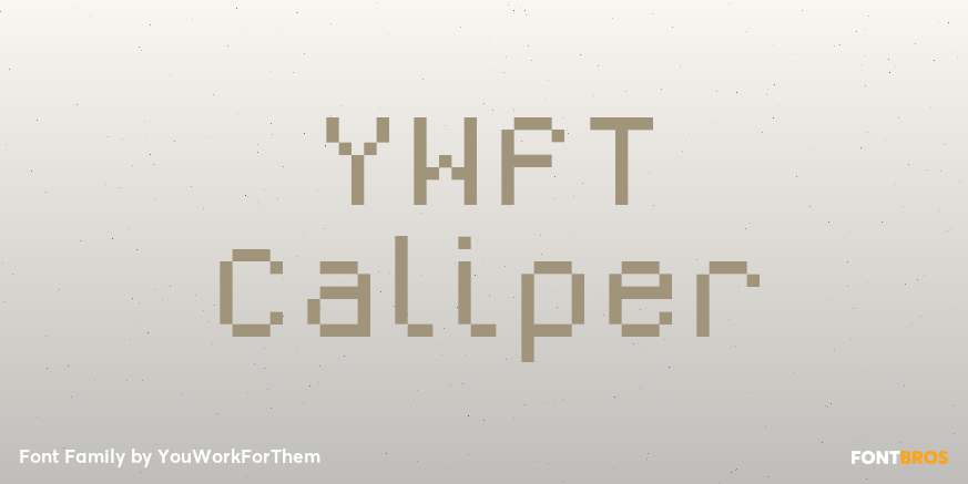 YWFT Caliper Font Poster #1