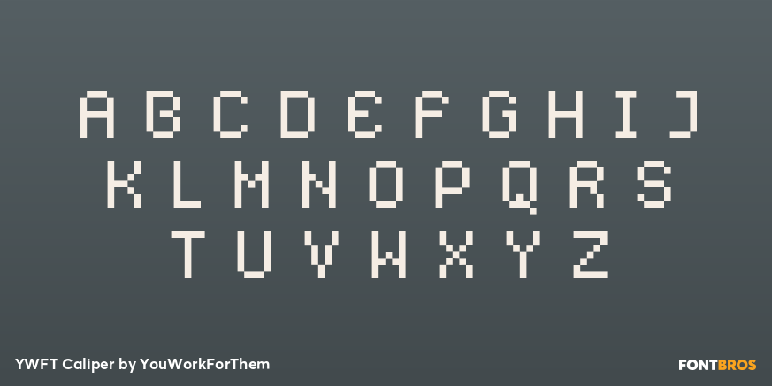 YWFT Caliper Font Poster #1