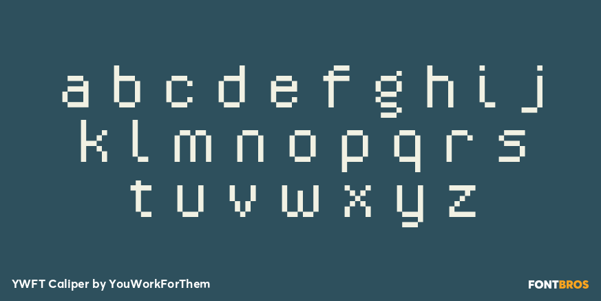 YWFT Caliper Font Poster #1