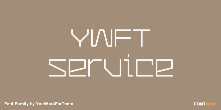 YWFT Service Font Poster #1