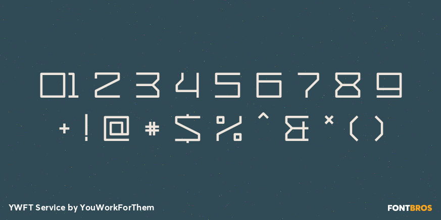YWFT Service Font Poster #1