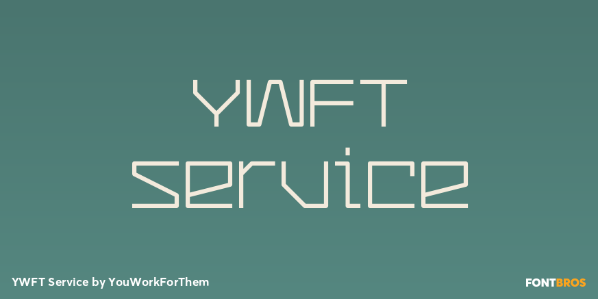 YWFT Service Font Poster #1