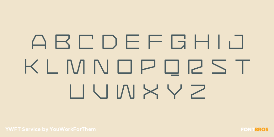 YWFT Service Font Poster #2