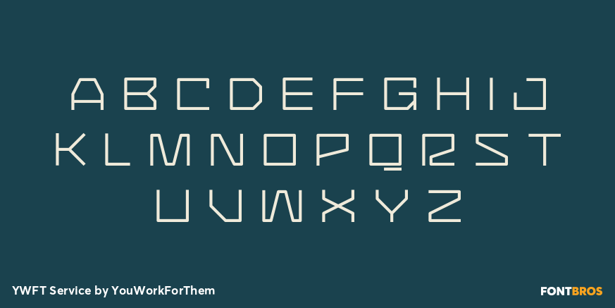 YWFT Service Font Poster #1