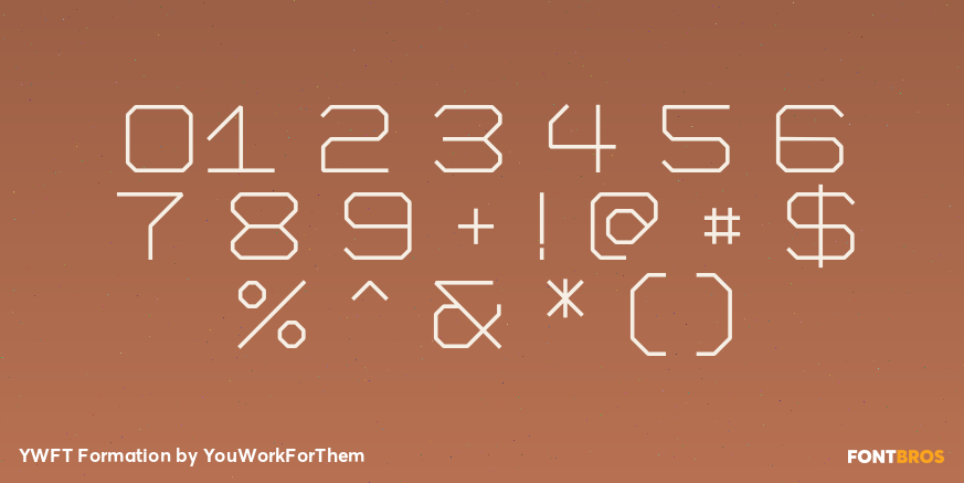 YWFT Formation Font Poster #1