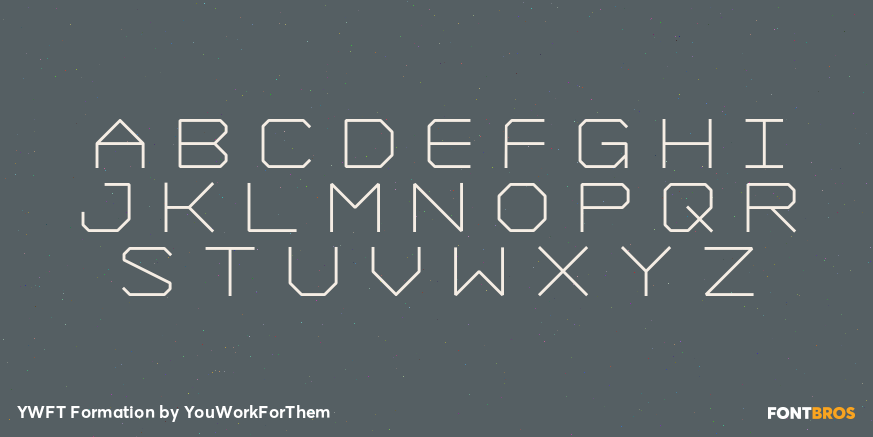 YWFT Formation Font Poster #1