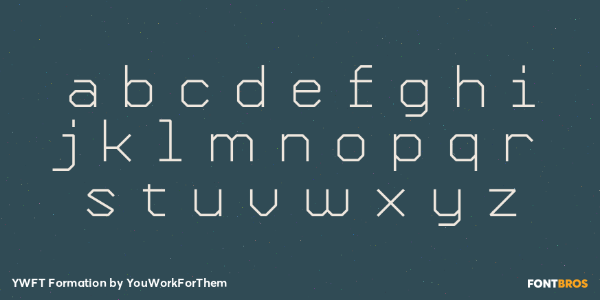 YWFT Formation Font Poster #1