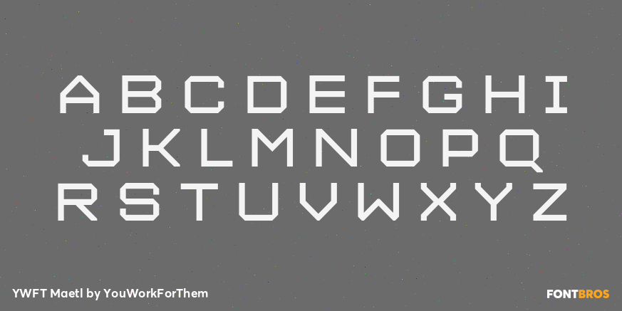 YWFT Maetl Font Poster #2