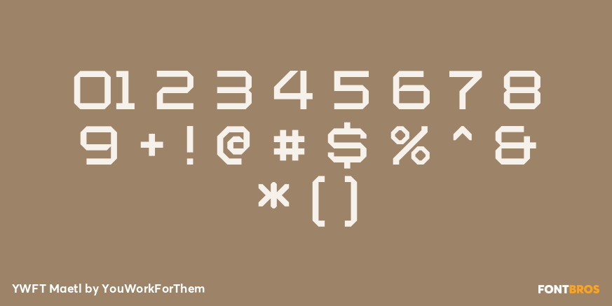 YWFT Maetl Font Poster #4