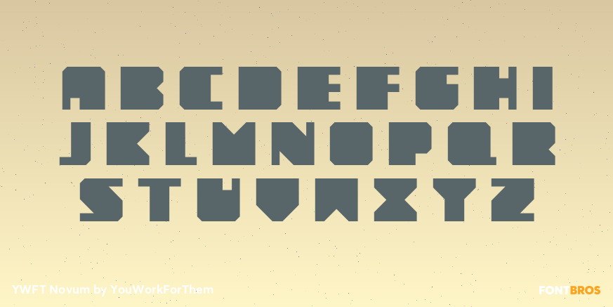 YWFT Novum Font Poster #1