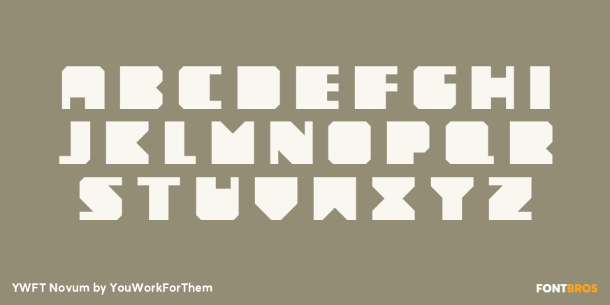 YWFT Novum Font Poster #1