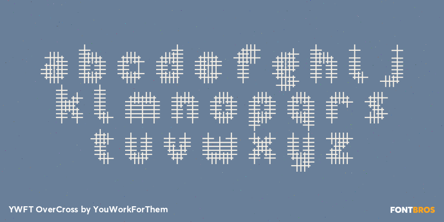 YWFT OverCross Font Poster #3