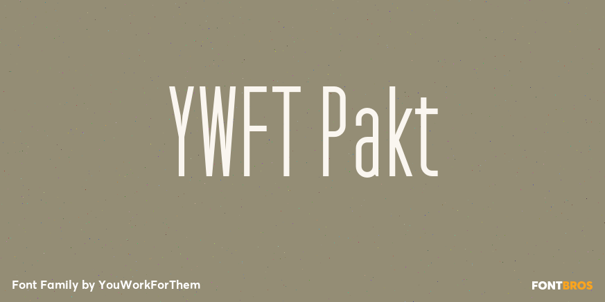 YWFT Pakt Font Poster #1