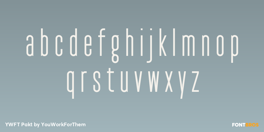 YWFT Pakt Font Poster #1