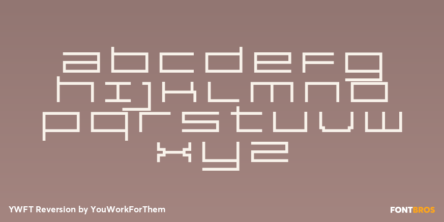 YWFT Reversion Font Poster #3