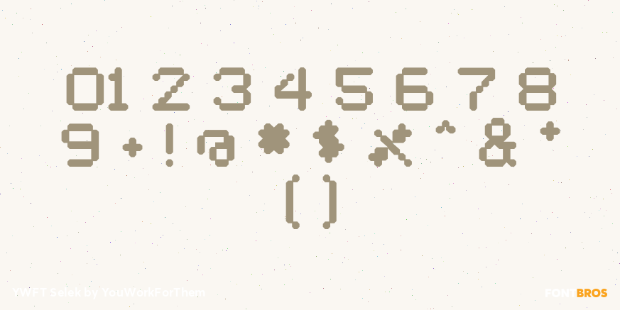 YWFT Selek Font Poster #4