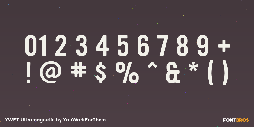YWFT Ultramagnetic Font Poster #4