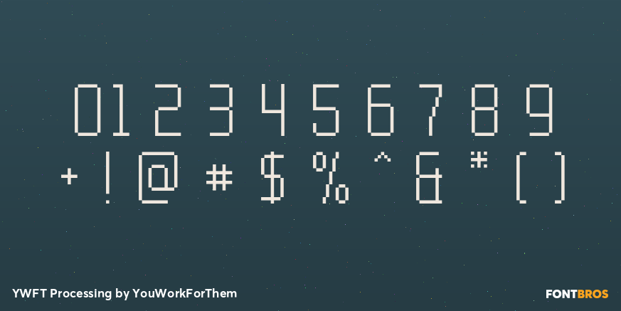 YWFT Processing Font Poster #4