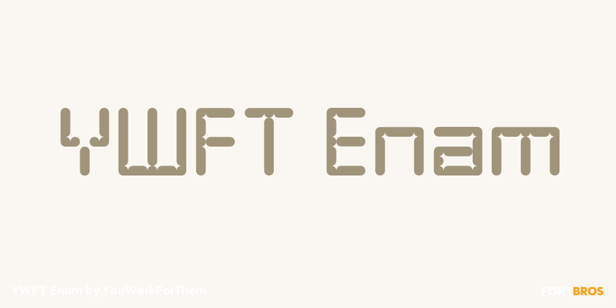 YWFT Enam Font Poster #1