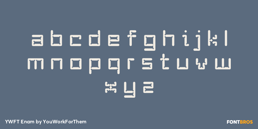YWFT Enam Font Poster #3
