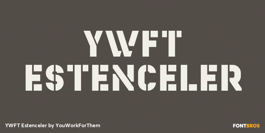 YWFT Estenceler Font Poster #1