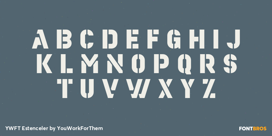 YWFT Estenceler Font Poster #3