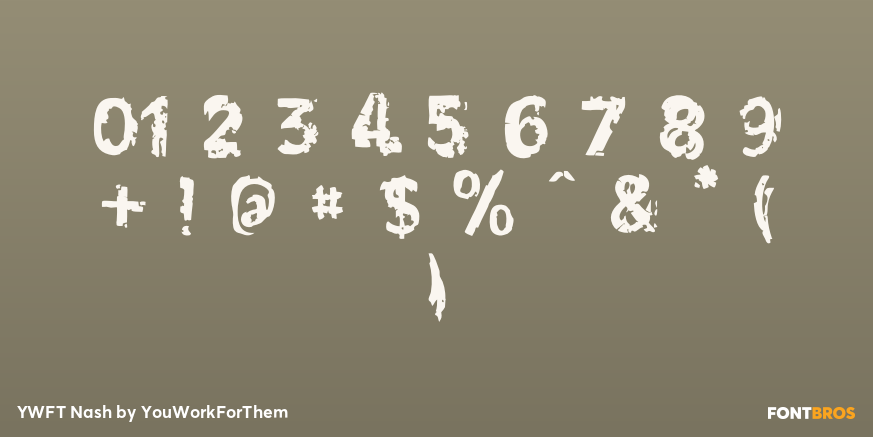 YWFT Nash Font Poster #1