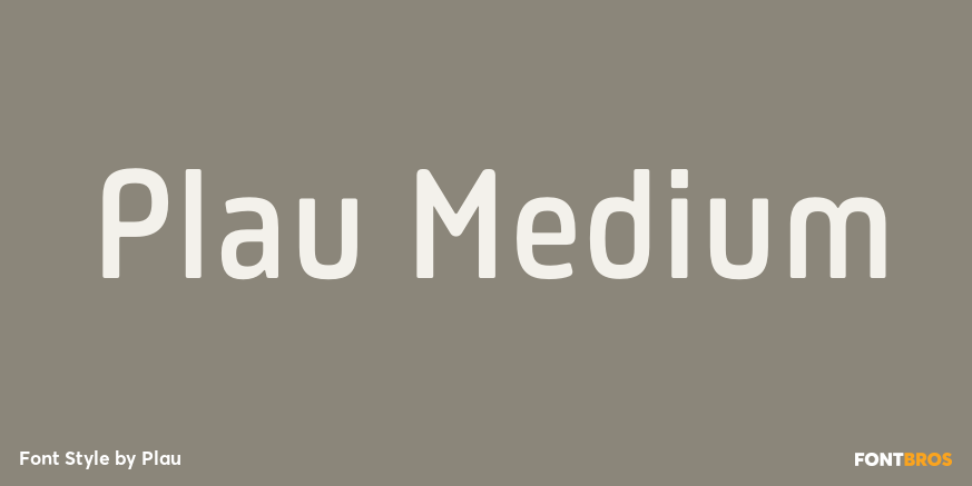 Plau Medium Font Poster #1